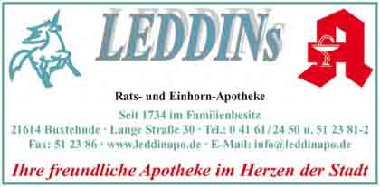 Hartmann-Marktplatz Leddins - Rats- und Einhorn-Apotheke Hartmann-Plan