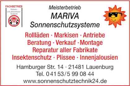 Hartmann-Marktplatz Mariva Sonnenschutzsysteme GbR Hartmann-Plan