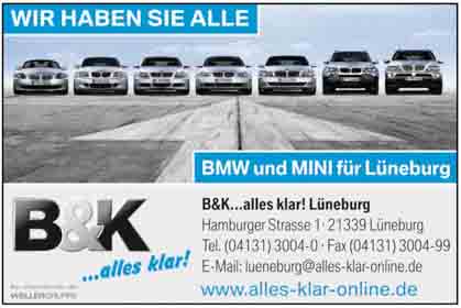 Hartmann-Marktplatz B & K GmbH & Co. KG BMW-Vertragshändler Hartmann-Plan