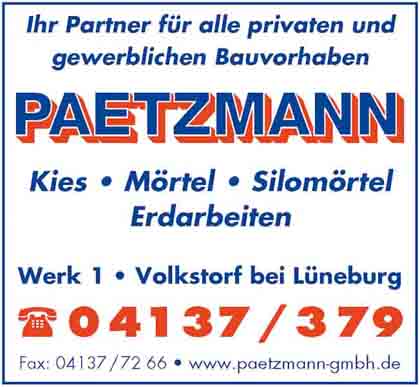 Hartmann-Marktplatz Paetzmann Kies- u. Mörtelwerke GmbH Hartmann-Plan